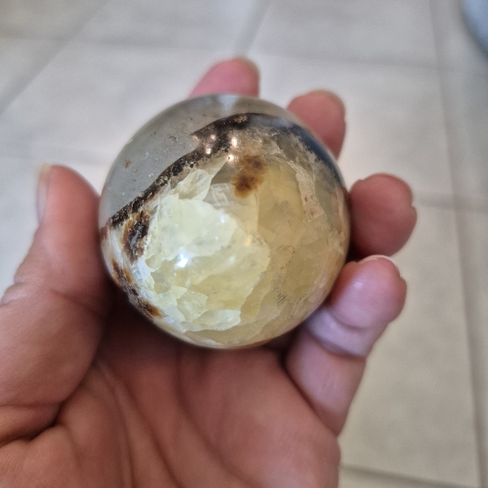 Natural Septarian Dragon Stone Polished Crystal Egg #9 New - Picture 7 of 8